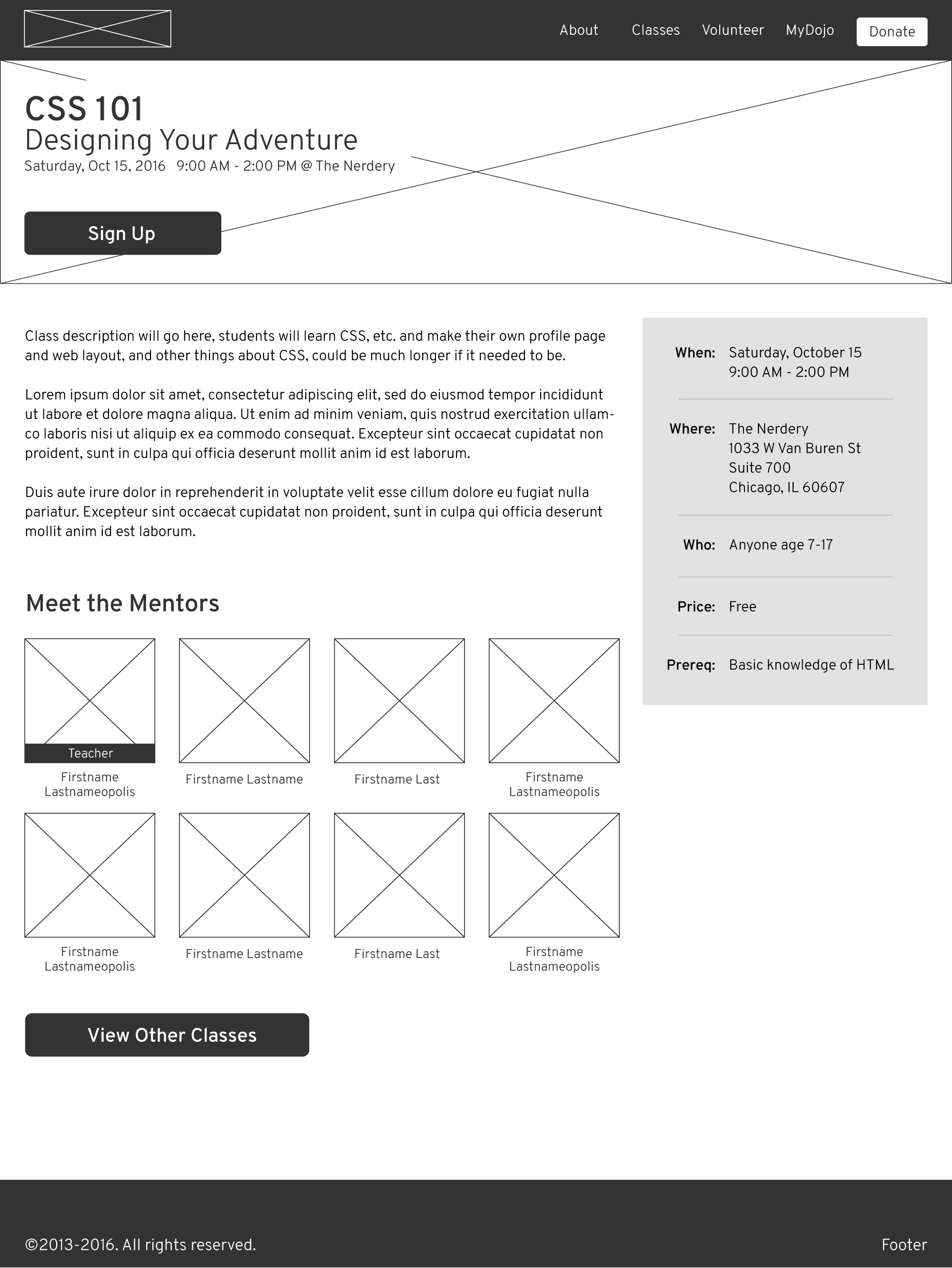 class-info-page-wireframe